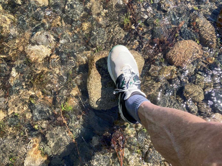 The Maipo Explorer Aerosport stuck to wet rocks very well