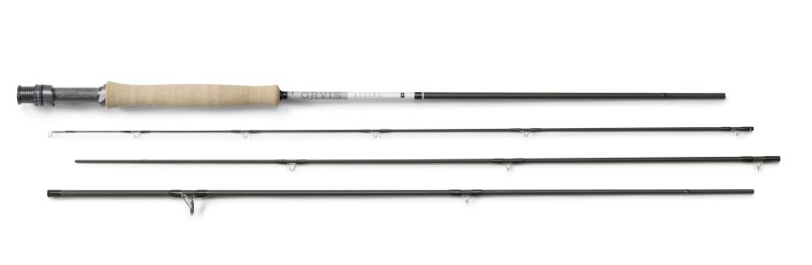 Orvis Helios 4 Fly Rod shown in sections.