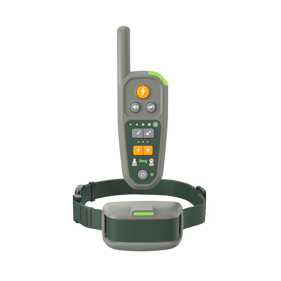 Dog e-collar and control unit.