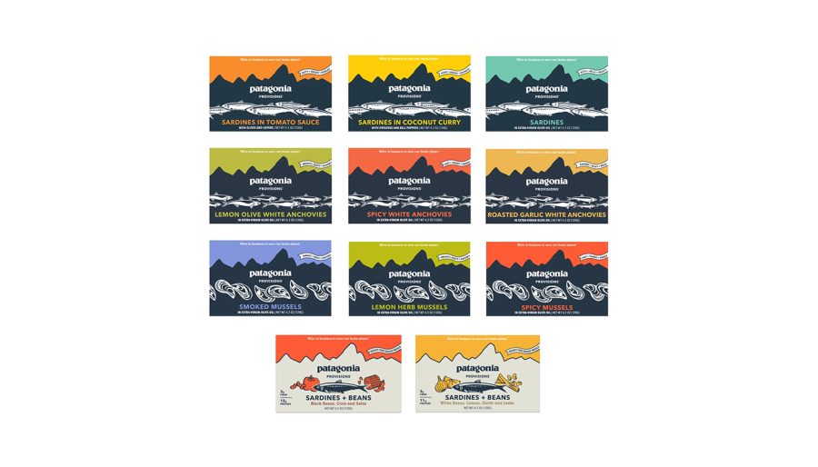 image of Patagonia tins of fish.