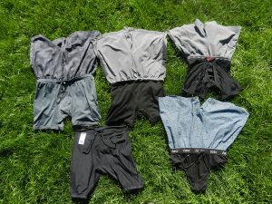 shorts displaying liners on the grass