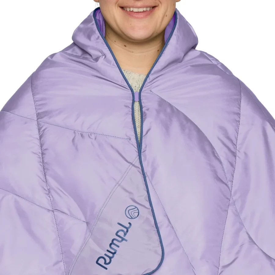 Rumpl Travel Puffy Blanket lavender. Photo: rumpl.com